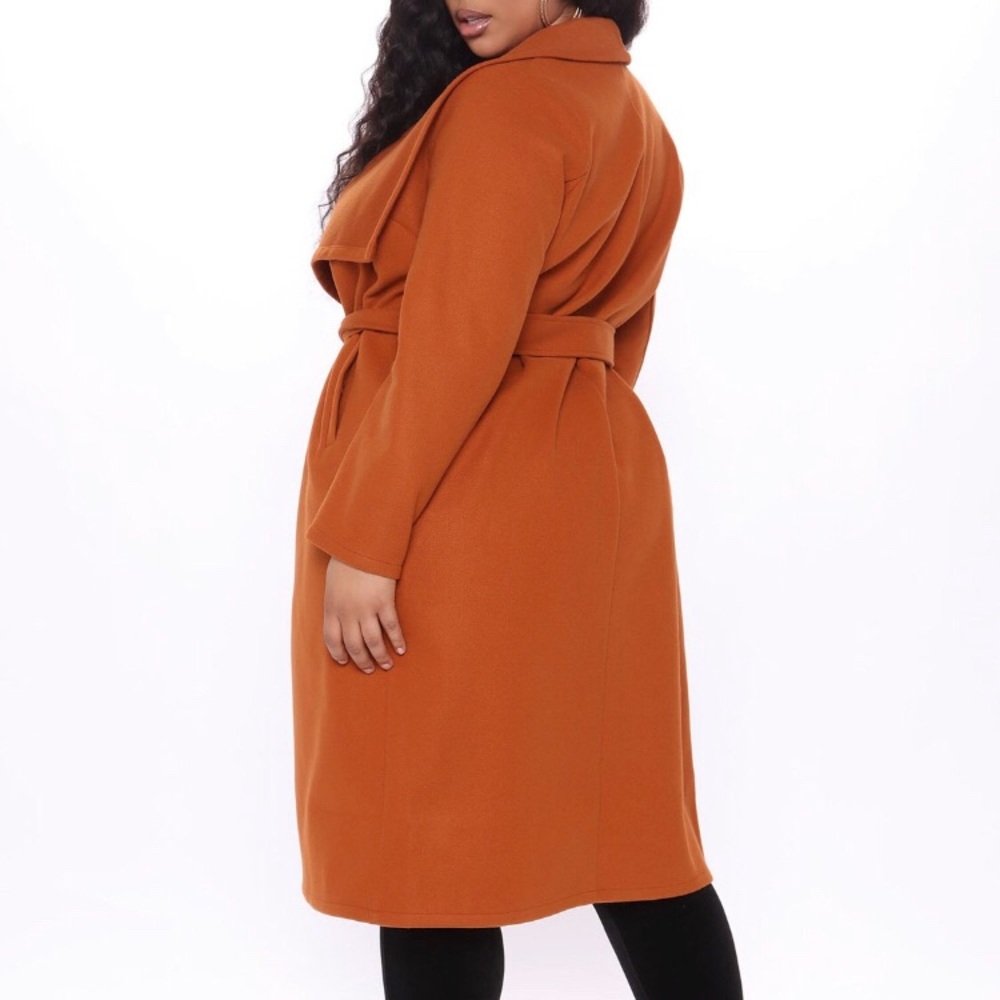 City walk brown trench coat
